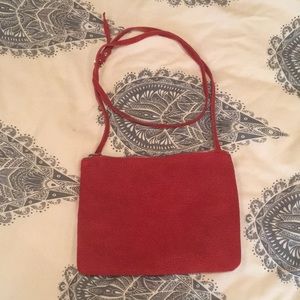 Red crossbody bag